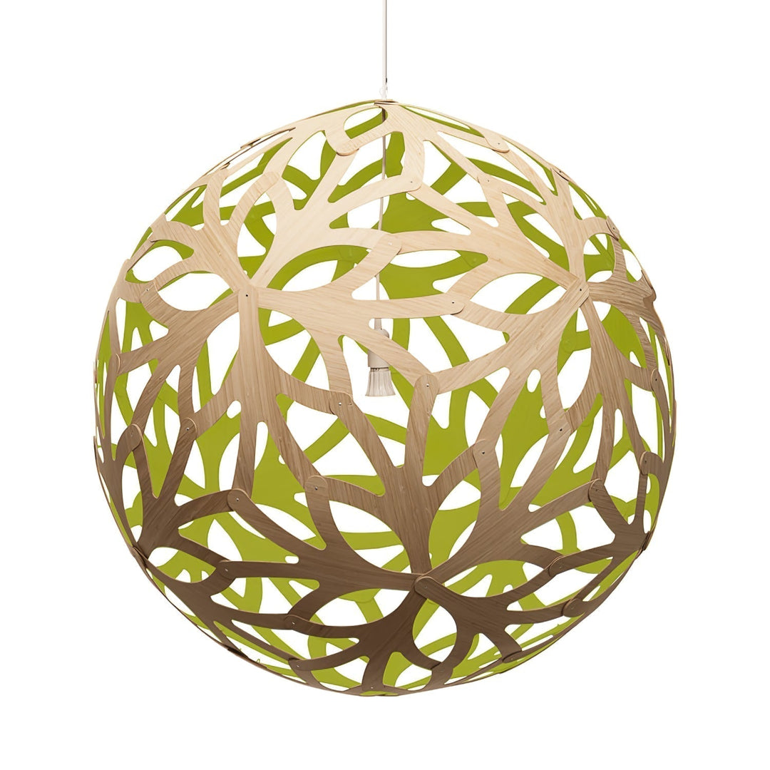 Lustra Suspension Géométrique en Bois Tressé - Neutralighting