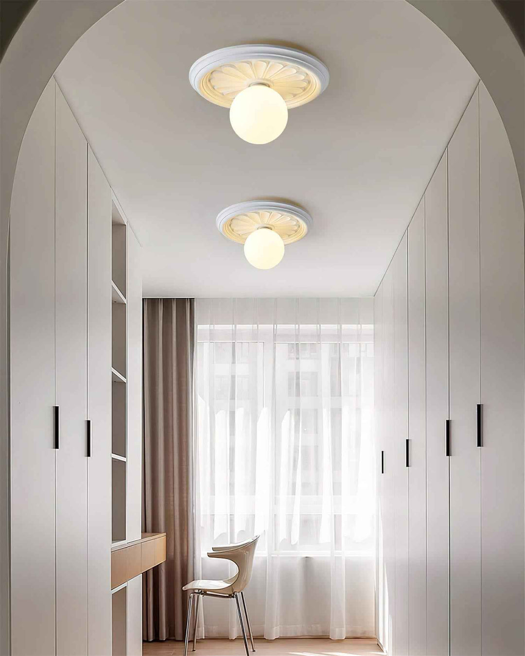 Ivorelle Résine 30cm Beige LED 5W