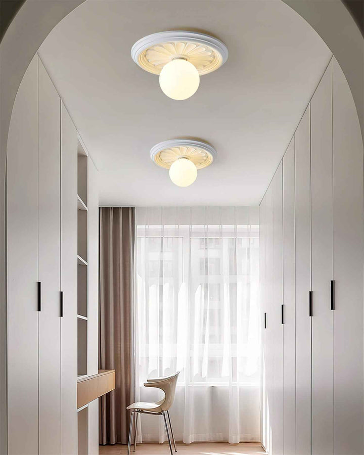 Ivorelle Résine 30cm Beige LED 5W