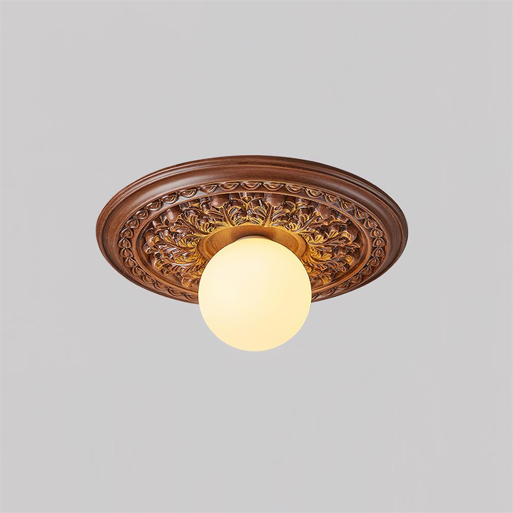 Ivorelle Plafonnier Sculpté Vintage - Neutralighting