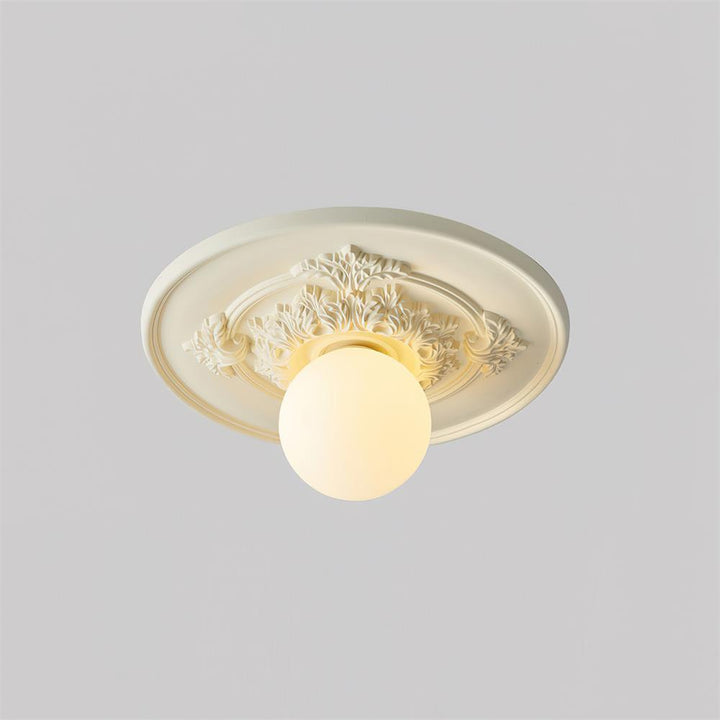 Ivorelle Plafonnier Sculpté Vintage - Neutralighting