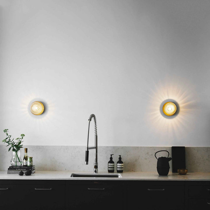 Lustra Verre 15cm Noir LED