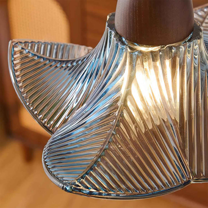 Lila Suspension Lampe en Verre Pliée Verte Vintage - Neutralighting
