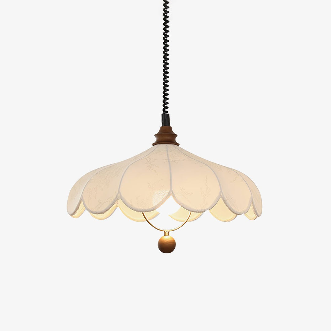 Solarn Suspension Lampe en Tissu et Bois - Neutralighting