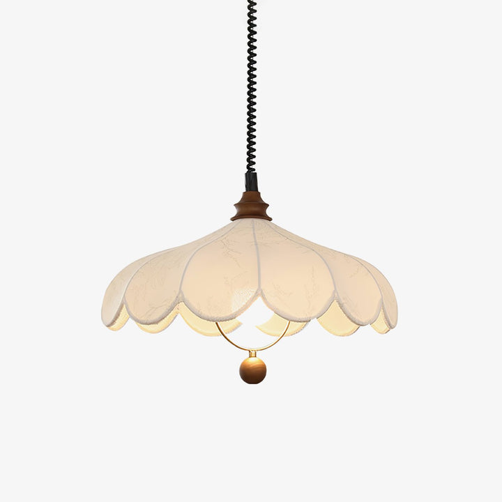 Solarn Suspension Lampe en Tissu et Bois - Neutralighting