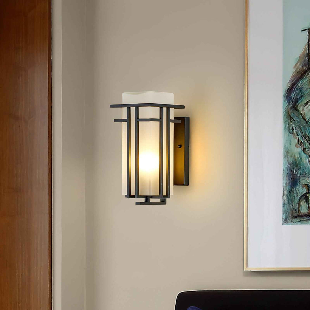 Lustra Verre 18cm Noir LED