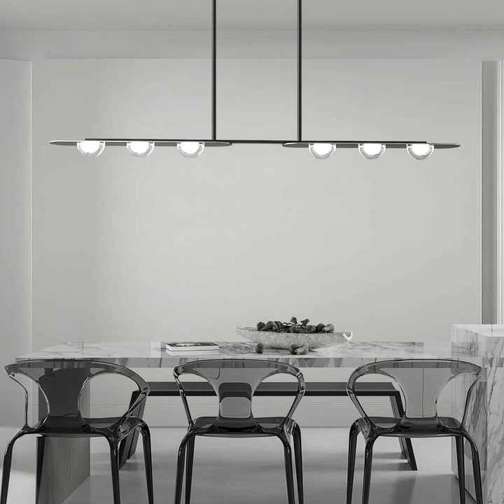 Aurora Verre 100cm Noir LED