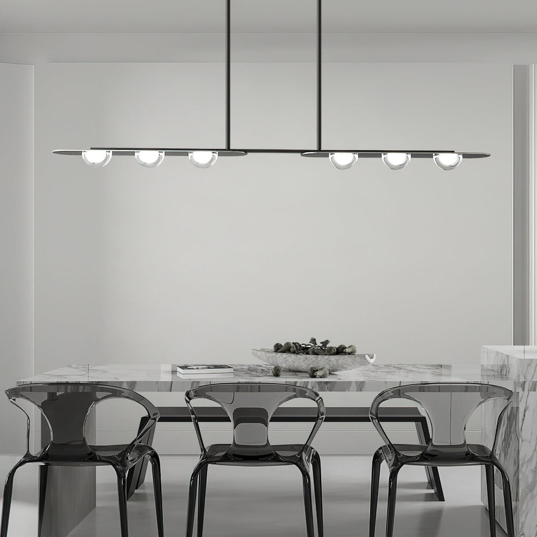 Aurora Suspension Linéaire Verre Minimaliste - Neutralighting