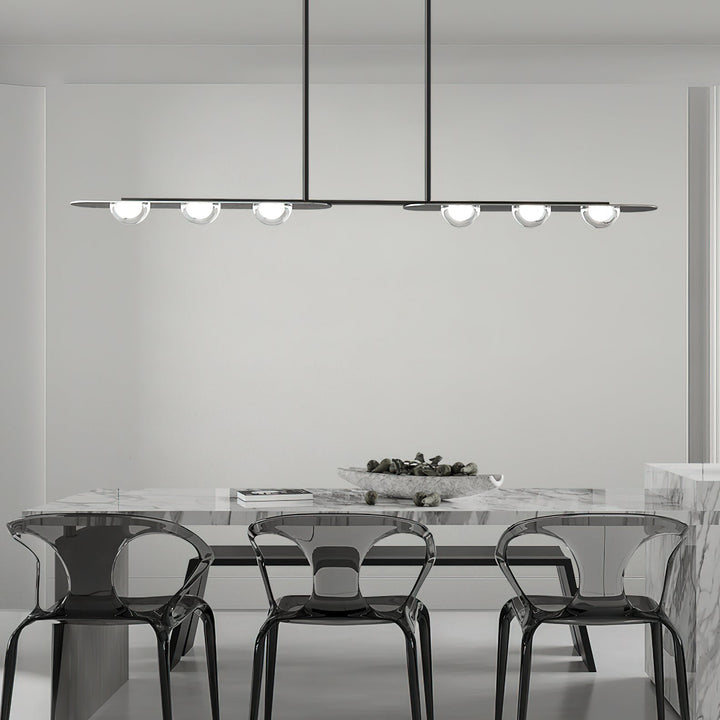 Aurora Suspension Linéaire Verre Minimaliste - Neutralighting