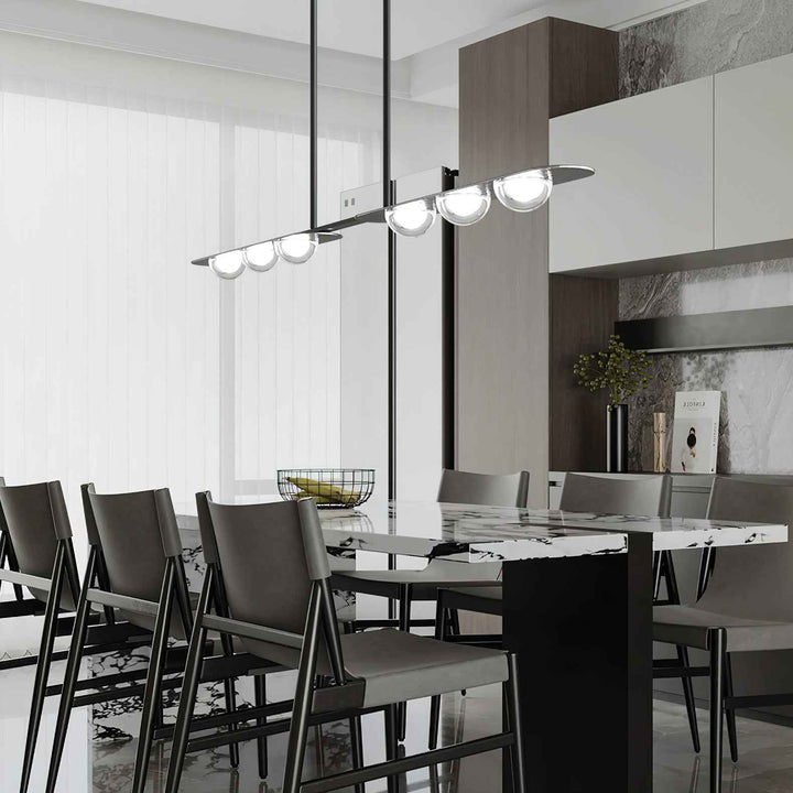 Aurora Verre 100cm Noir LED