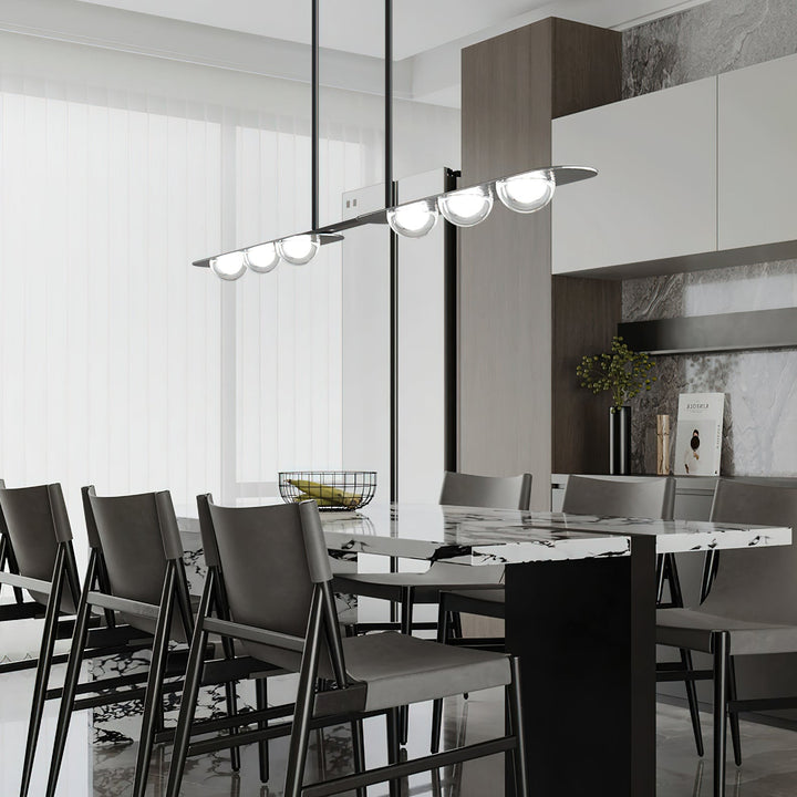 Aurora Suspension Linéaire Verre Minimaliste - Neutralighting