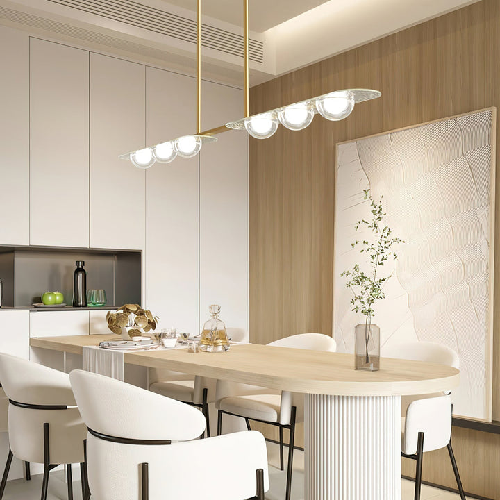 Aurora Suspension Linéaire Verre Minimaliste - Neutralighting