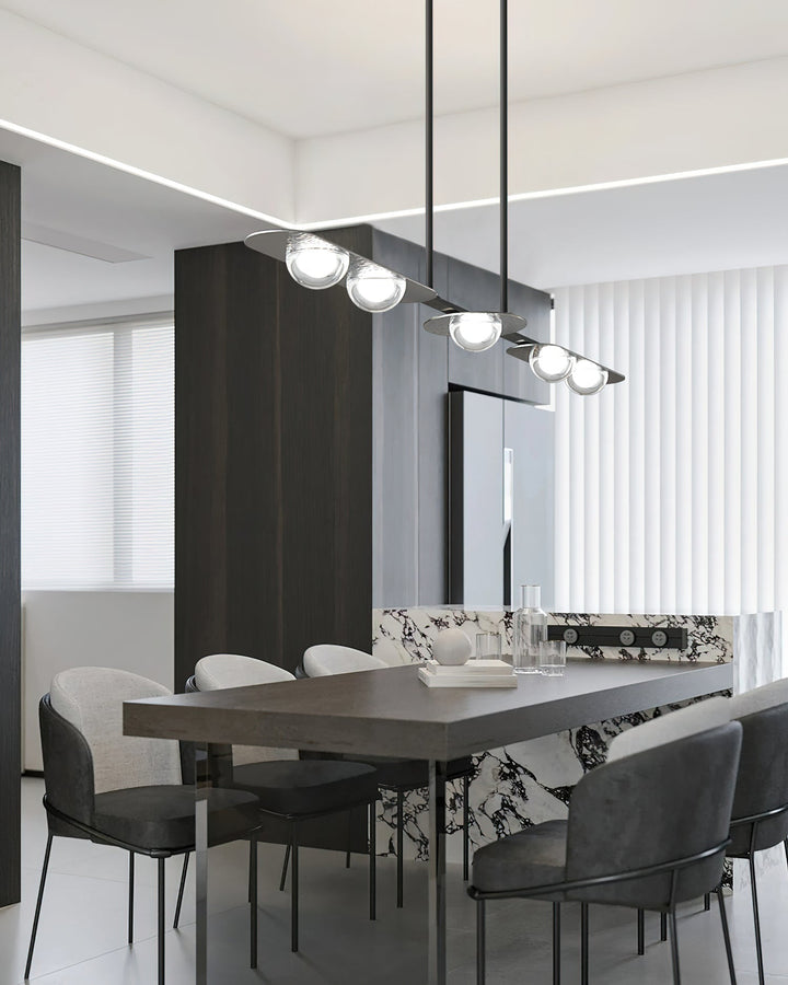 Aurora Suspension Linéaire Verre Minimaliste - Neutralighting