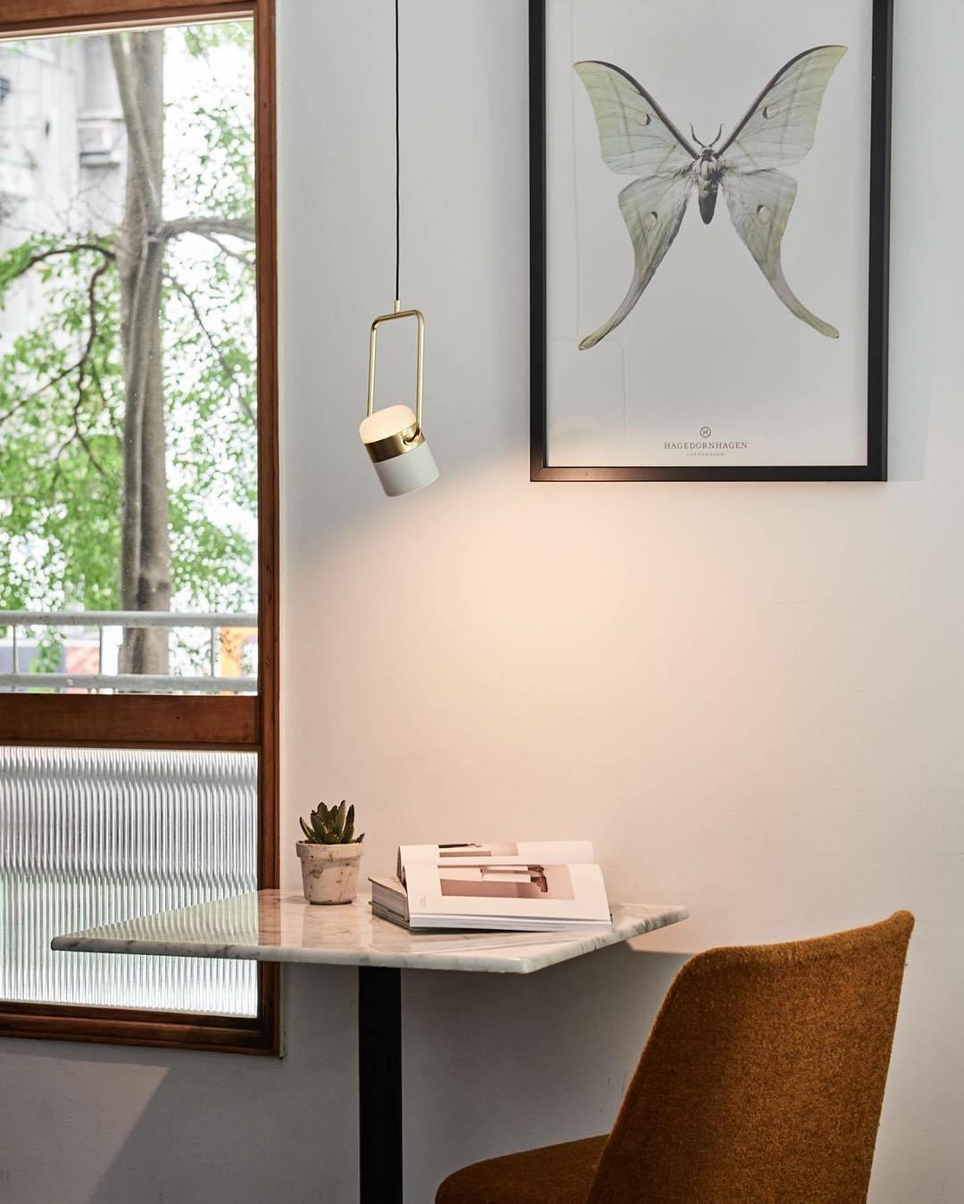 Solara Suspension Ajustable en Verre avec Laiton - Neutralighting