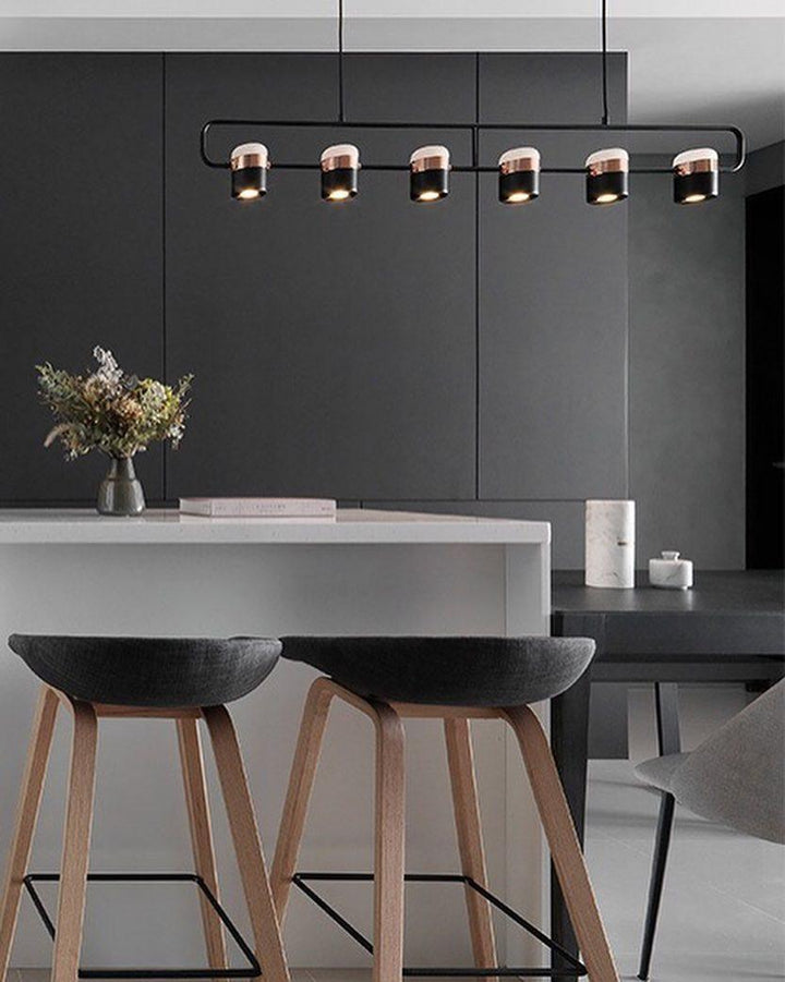 Solara Suspension Ajustable en Verre avec Laiton - Neutralighting