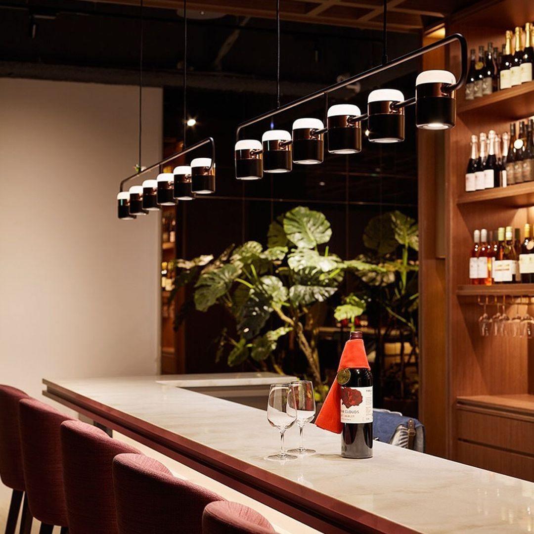 Solara Suspension Ajustable en Verre avec Laiton - Neutralighting