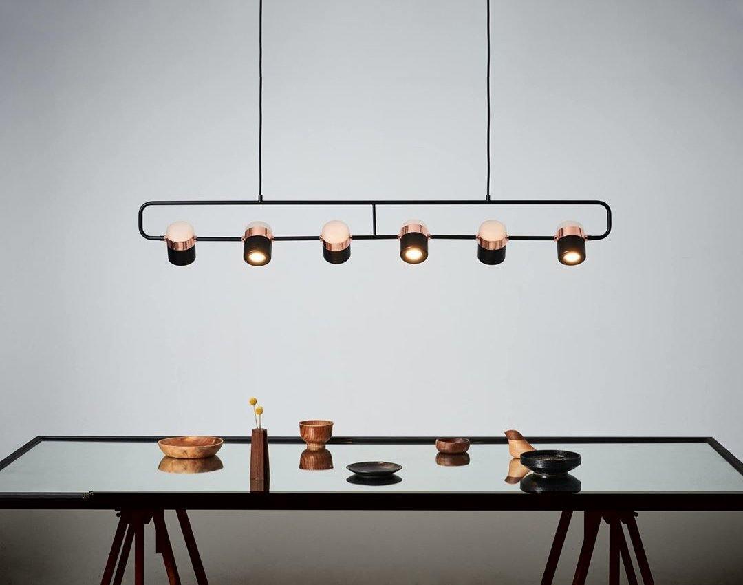 Solara Suspension Ajustable en Verre avec Laiton - Neutralighting