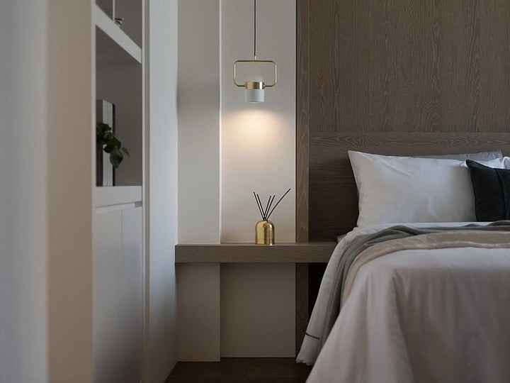 Solara Suspension Ajustable en Verre avec Laiton - Neutralighting