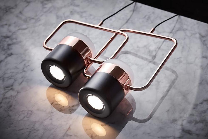 Solara Suspension Ajustable en Verre avec Laiton - Neutralighting