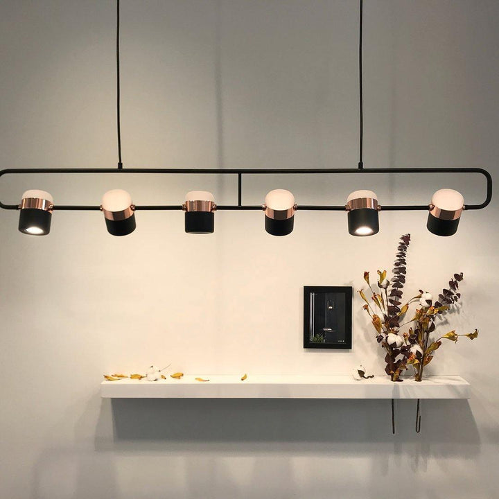 Solara Suspension Ajustable en Verre avec Laiton - Neutralighting