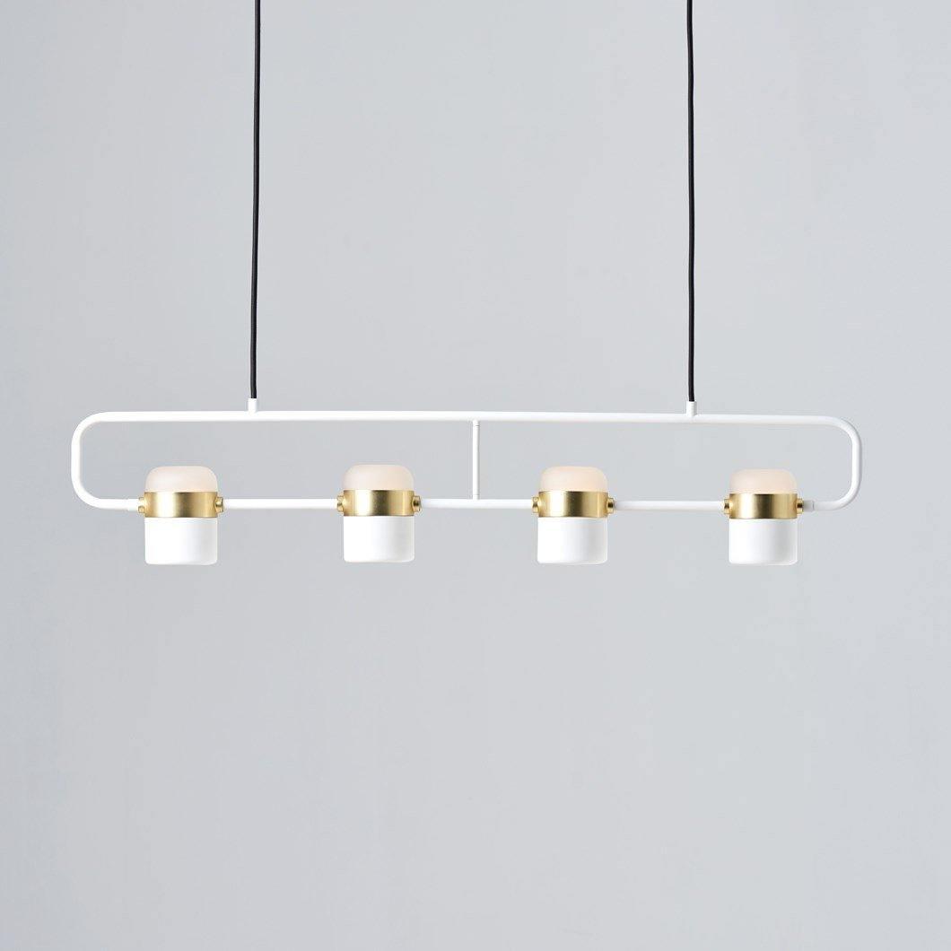 Solara Suspension Ajustable en Verre avec Laiton - Neutralighting