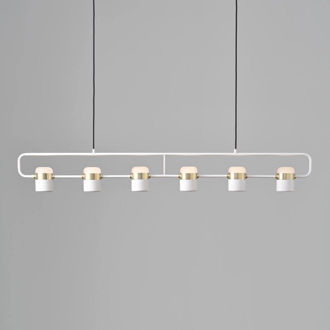 Solara Suspension Ajustable en Verre avec Laiton - Neutralighting