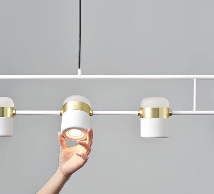 Solara Suspension Ajustable en Verre avec Laiton - Neutralighting