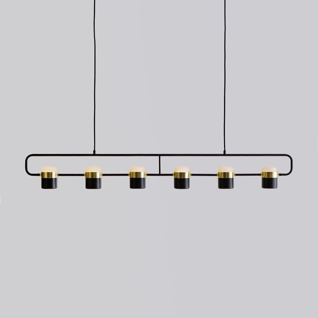 Solara Suspension Ajustable en Verre avec Laiton - Neutralighting