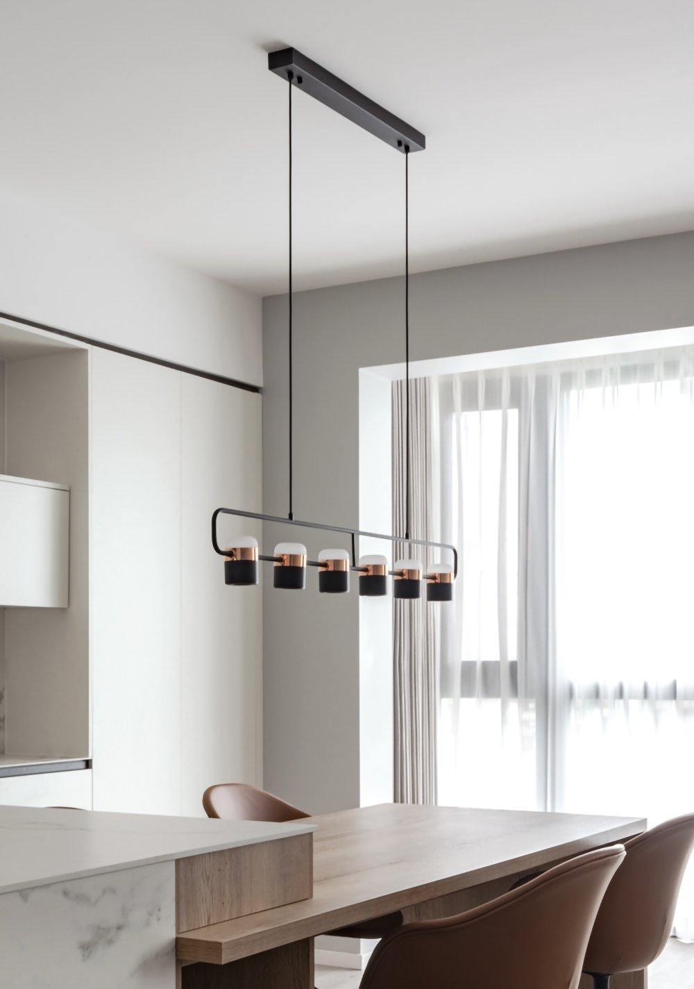 Solara Suspension Ajustable en Verre avec Laiton - Neutralighting