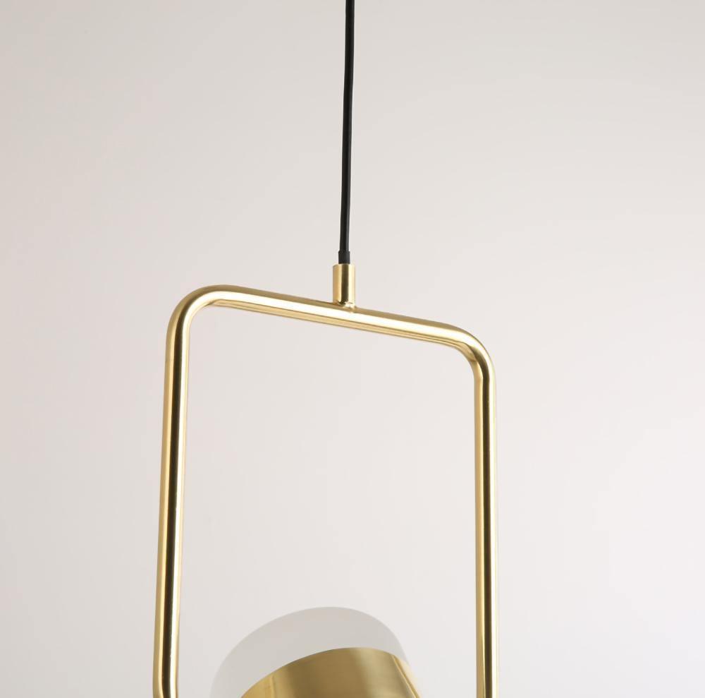 Solara Suspension Ajustable en Verre avec Laiton - Neutralighting