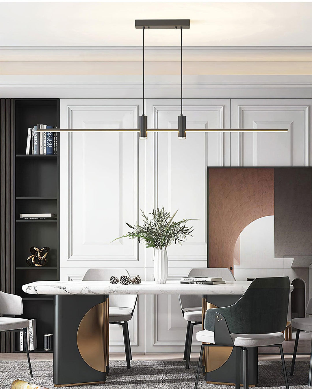 Lustra Suspension Lampe Or Minimaliste pour Salle à Manger - Neutralighting