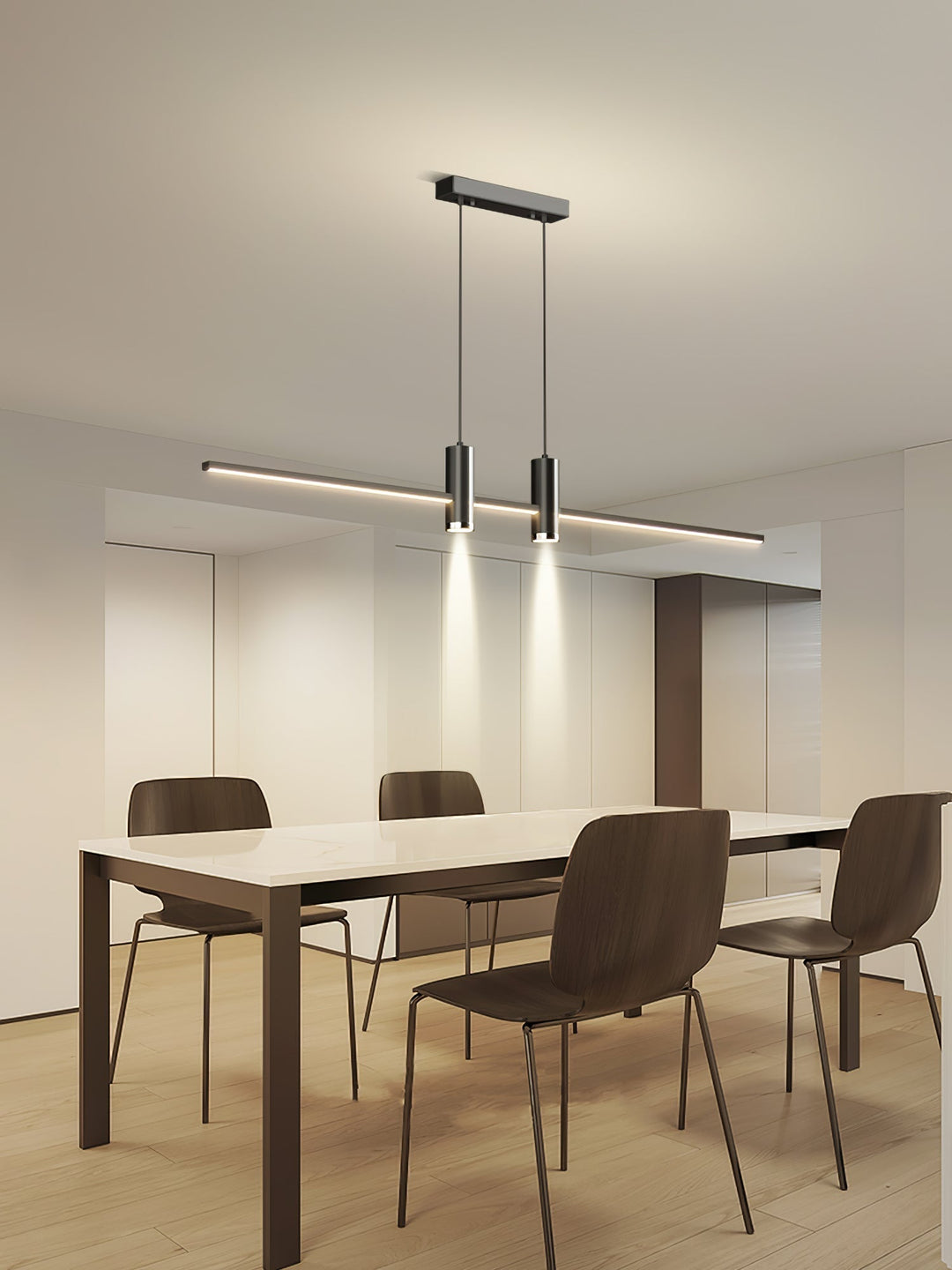 Lustra Suspension Lampe Or Minimaliste pour Salle à Manger - Neutralighting