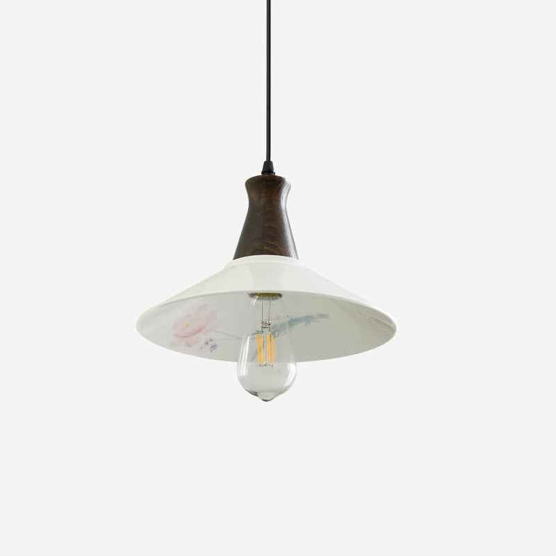 Linna Suspension Main Peint Florale Rustique - Neutralighting