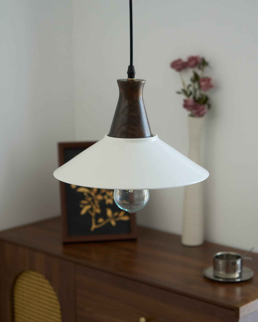 Linna Suspension Main Peint Florale Rustique - Neutralighting
