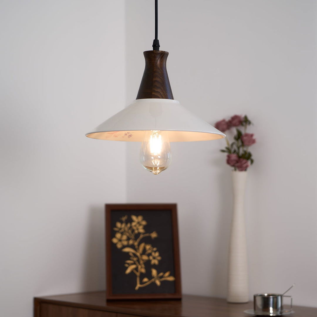 Linna Suspension Main Peint Florale Rustique - Neutralighting