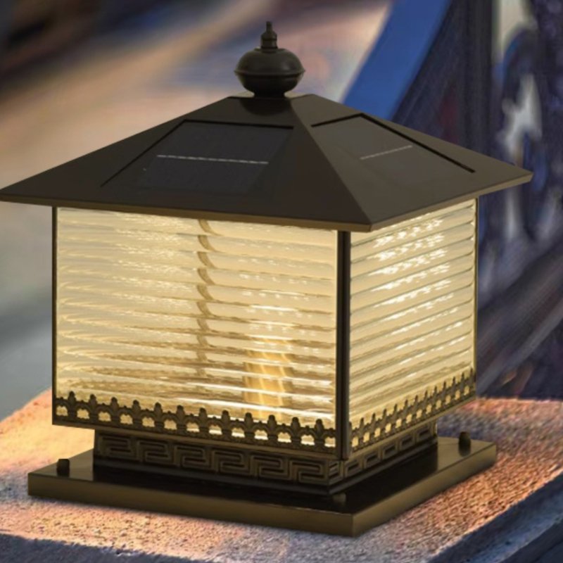 Syvenira Vintage Solaire Pagode Verre Extérieur Lumière - Neutralighting