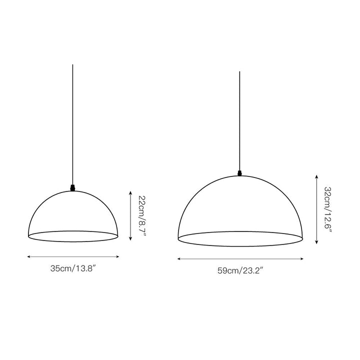Aphais Lampe à Suspension Vintage en Métal Minimaliste Moderne - Neutralighting