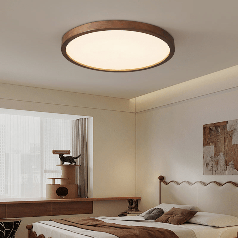 Vanoren Lampe Plafonnier Moderne Minimaliste en Bois - Neutralighting