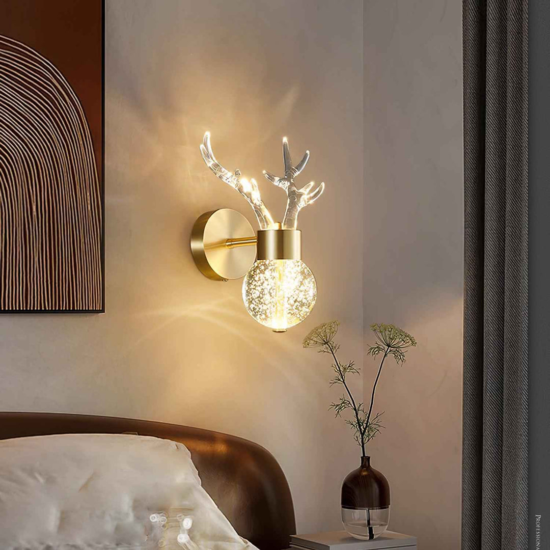 Timber Acrylique 17cm Doré LED 12W