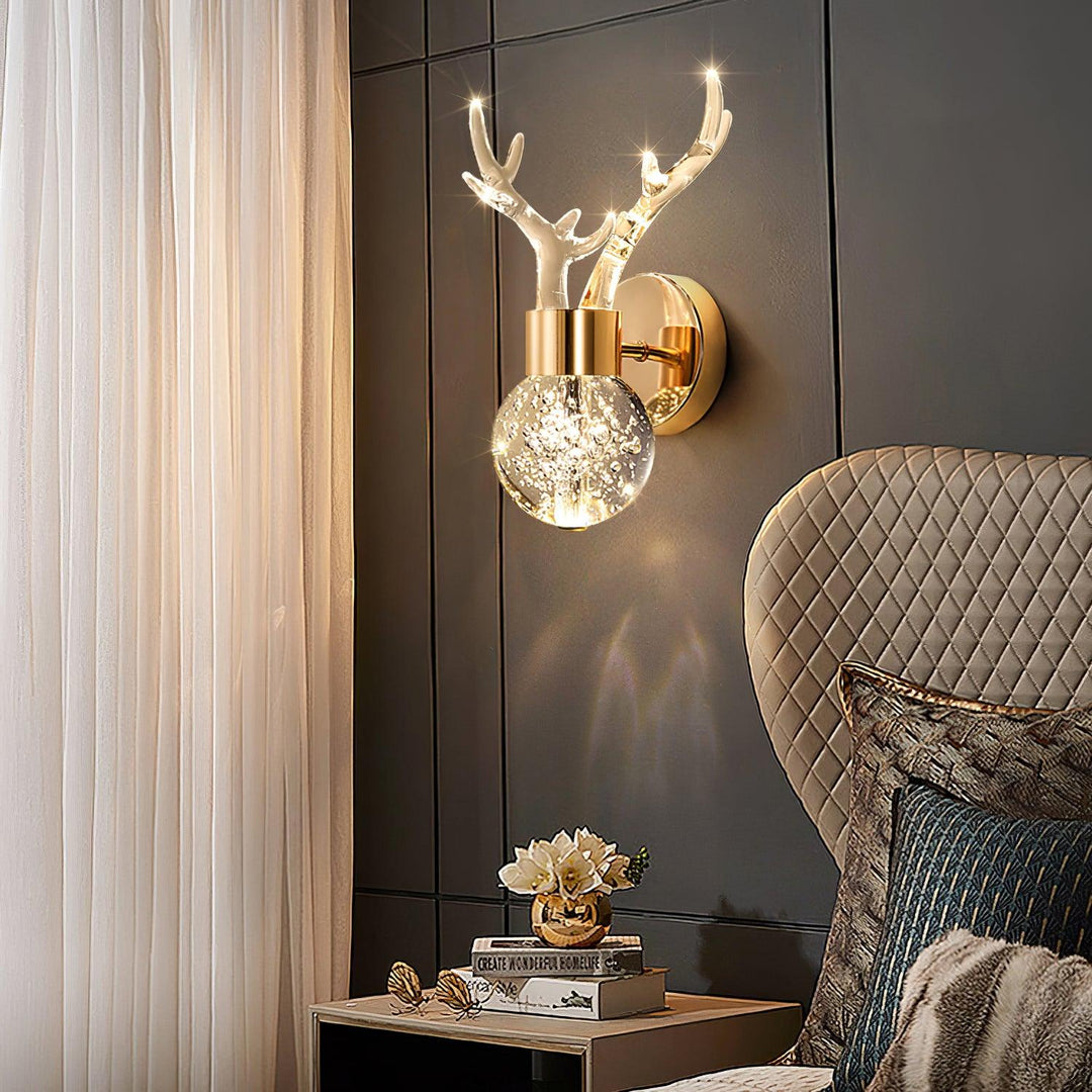 Timber Lampe Murale en Cristal de Cerf de Luxe Postmoderne - Neutralighting