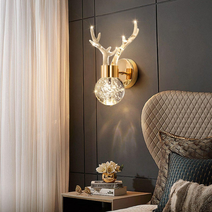 Timber Lampe Murale en Cristal de Cerf de Luxe Postmoderne - Neutralighting