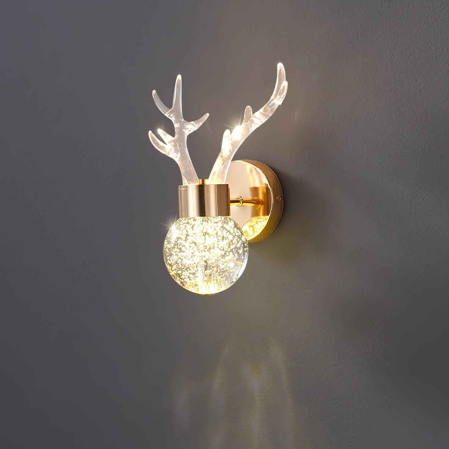 Timber Acrylique 17cm Doré LED 12W