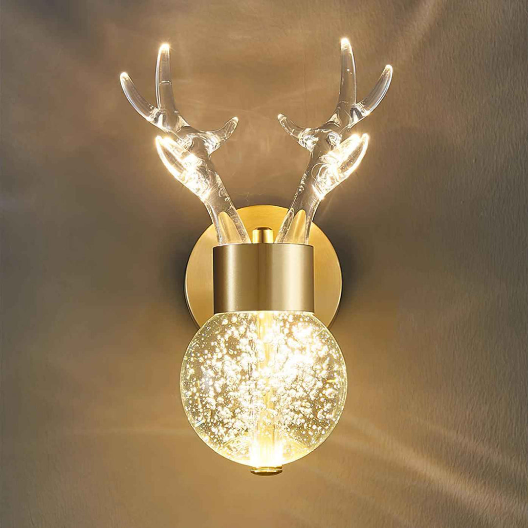 Timber Acrylique 17cm Doré LED 12W