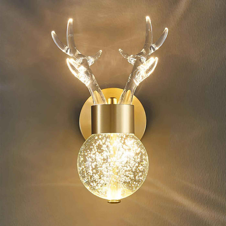 Timber Acrylique 17cm Doré LED 12W