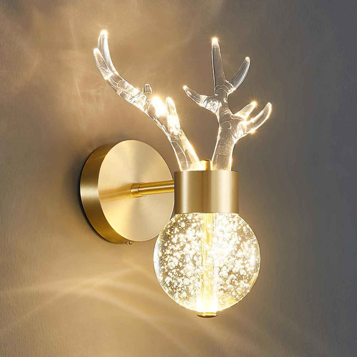 Timber Acrylique 17cm Doré LED 12W
