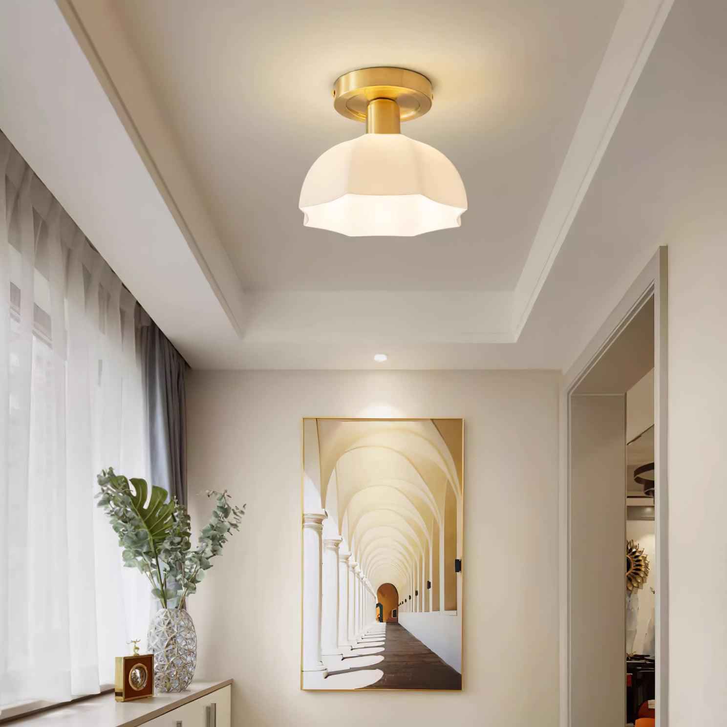Lampe Avelin en Laiton – Design Contemporain