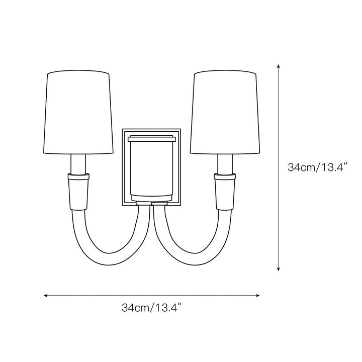 Etalarae Applique Murale Moderne et Minimaliste en Tissu Cristal - Neutralighting