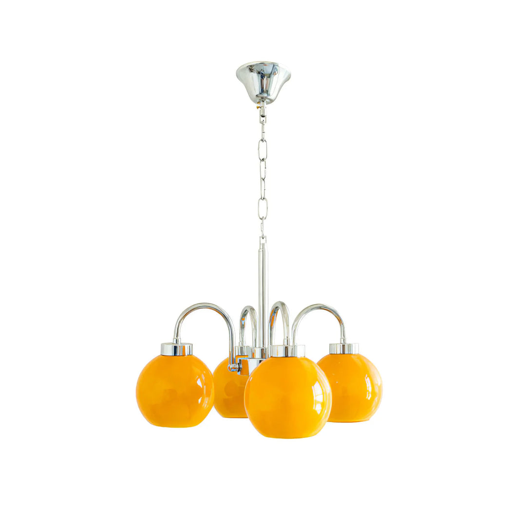 Lustra Chandelier Boules en Verre Jaune - Neutralighting