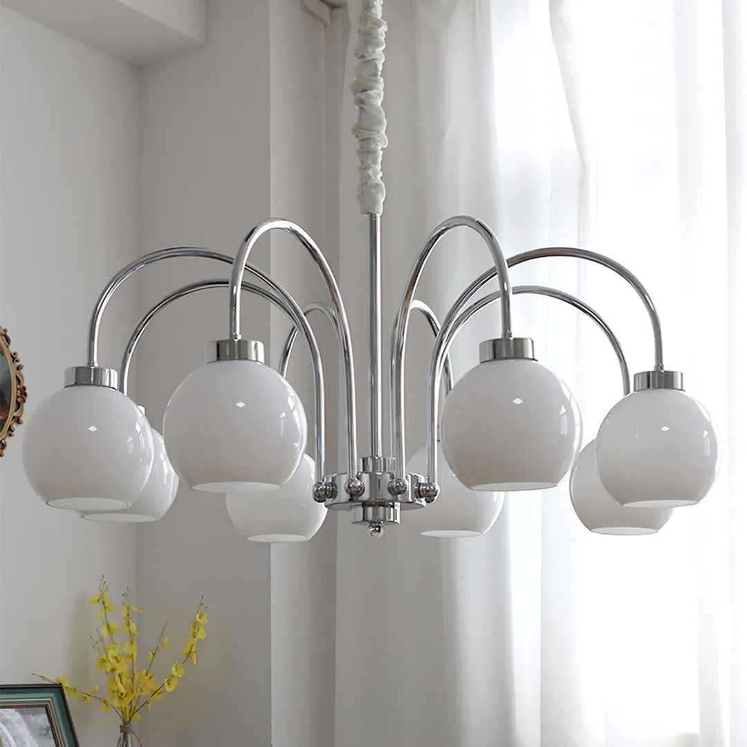 Lustra Chandelier Boules en Verre Jaune - Neutralighting