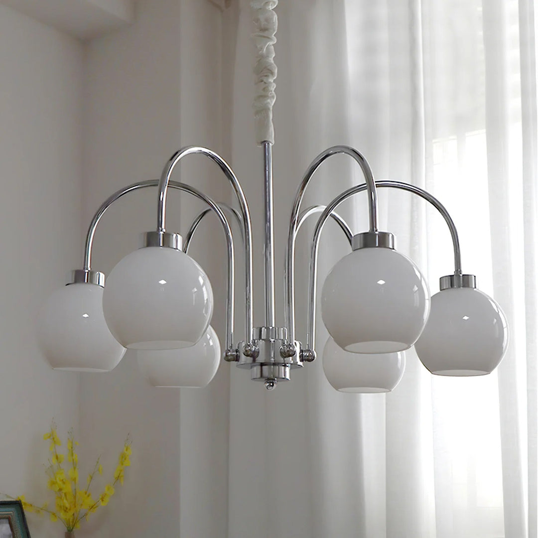 Lustra Chandelier Boules en Verre Jaune - Neutralighting